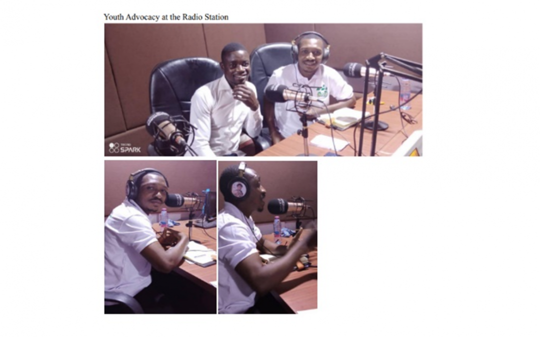 Ghana Permaculture Institut on a local radio station